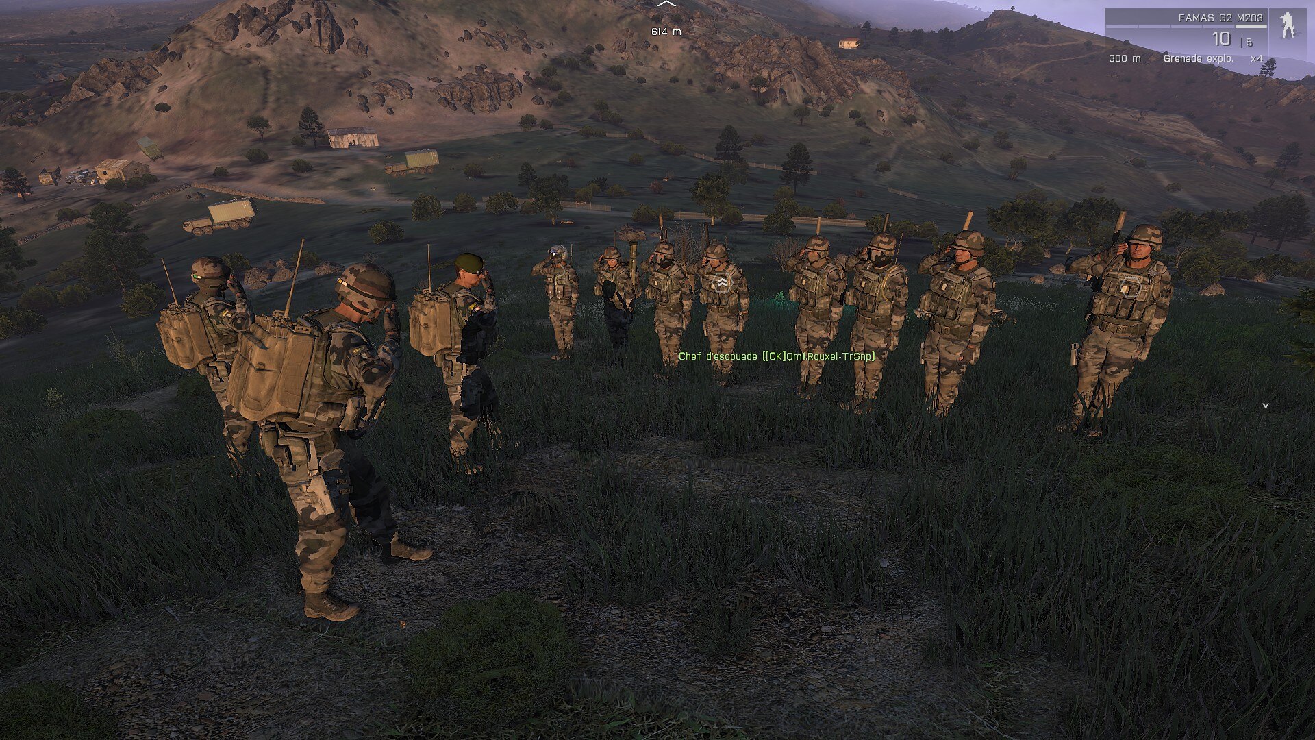 Arma III devient le jeu principal et plus une section secondaire. Premier training avec le CptC Renault. Le 29 Novembre 2014.