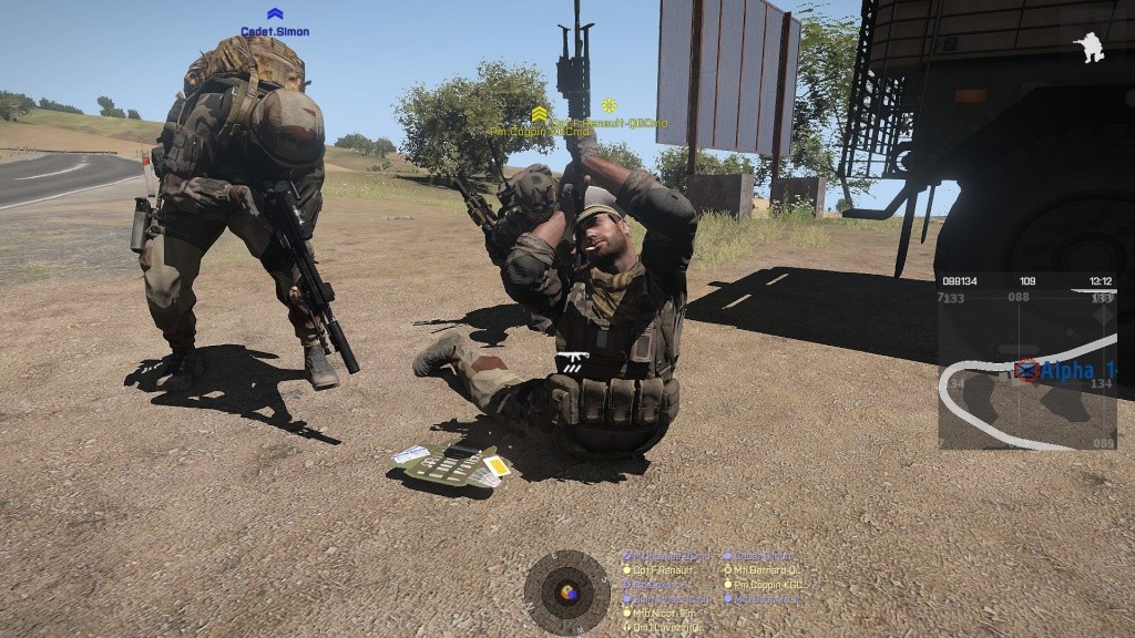 Training de Troop du 14 Octobre 2015. Inspection de l'arme par le CptF.