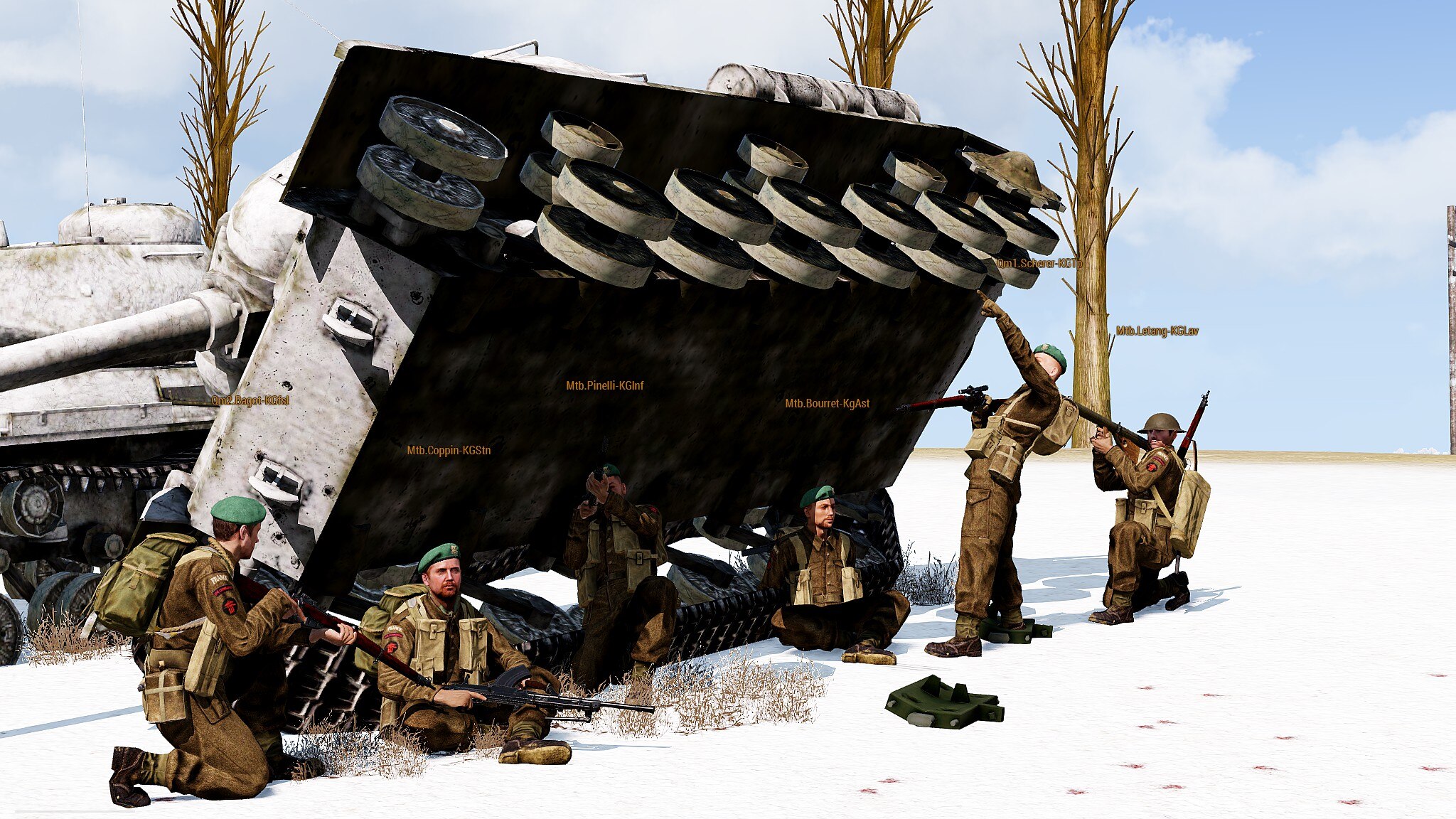 Training du 21 Decembre 2018. PvP spécial en char. Equipe allié.