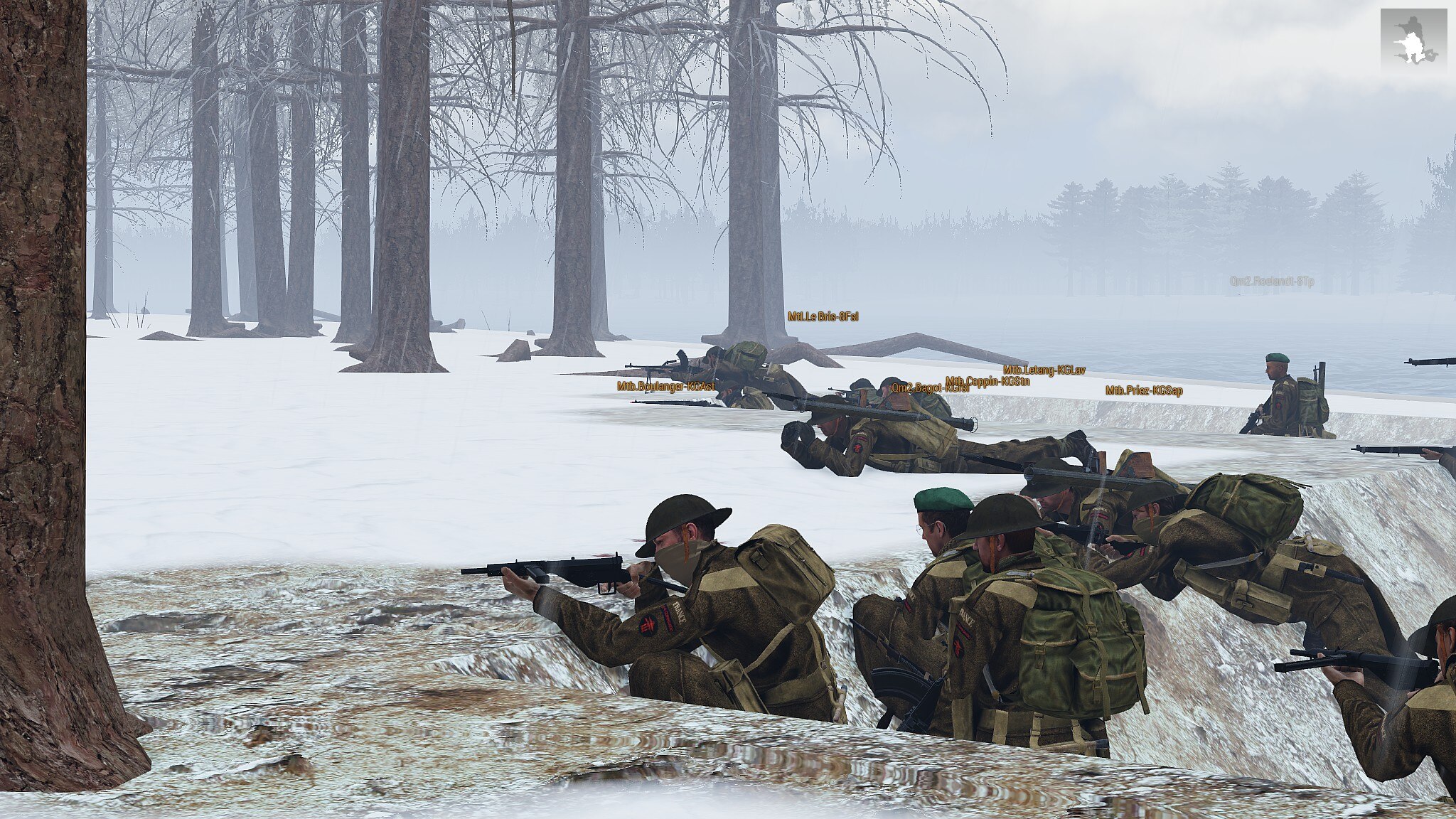 Training du 14 Decembre 2018. Tete de pont de la Troop 9 KGun.