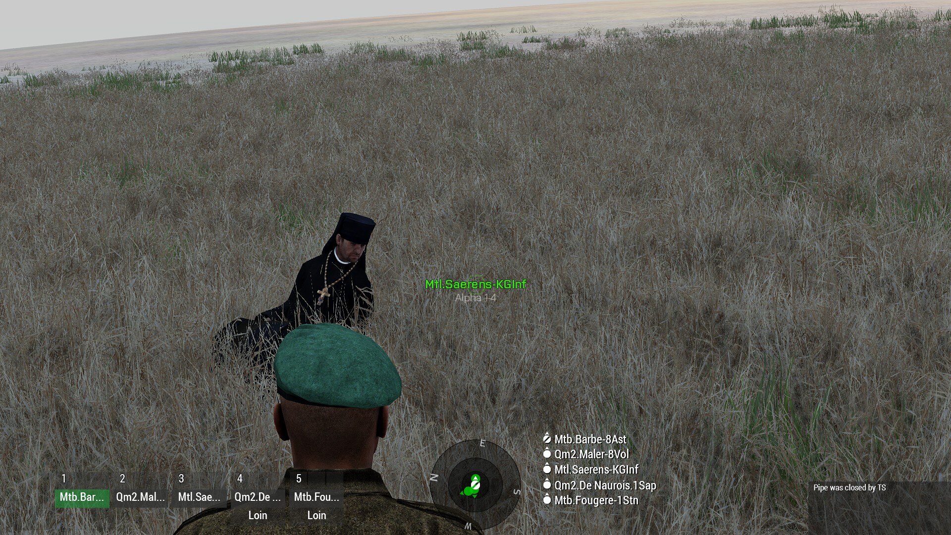 Training du 07 Juin 2019. Prête dans prairie.