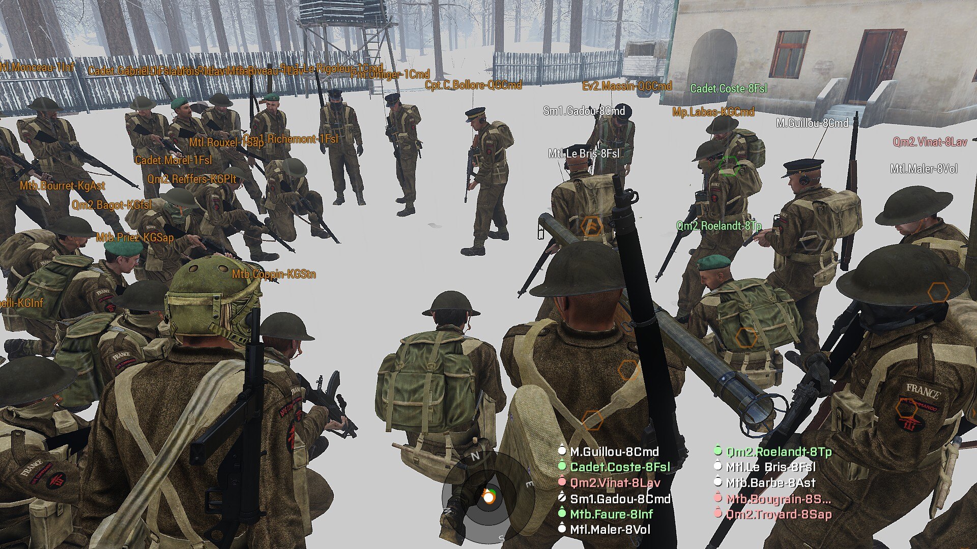Training du 14 Decembre 2018. Rassemblement avant le dernier assaut.