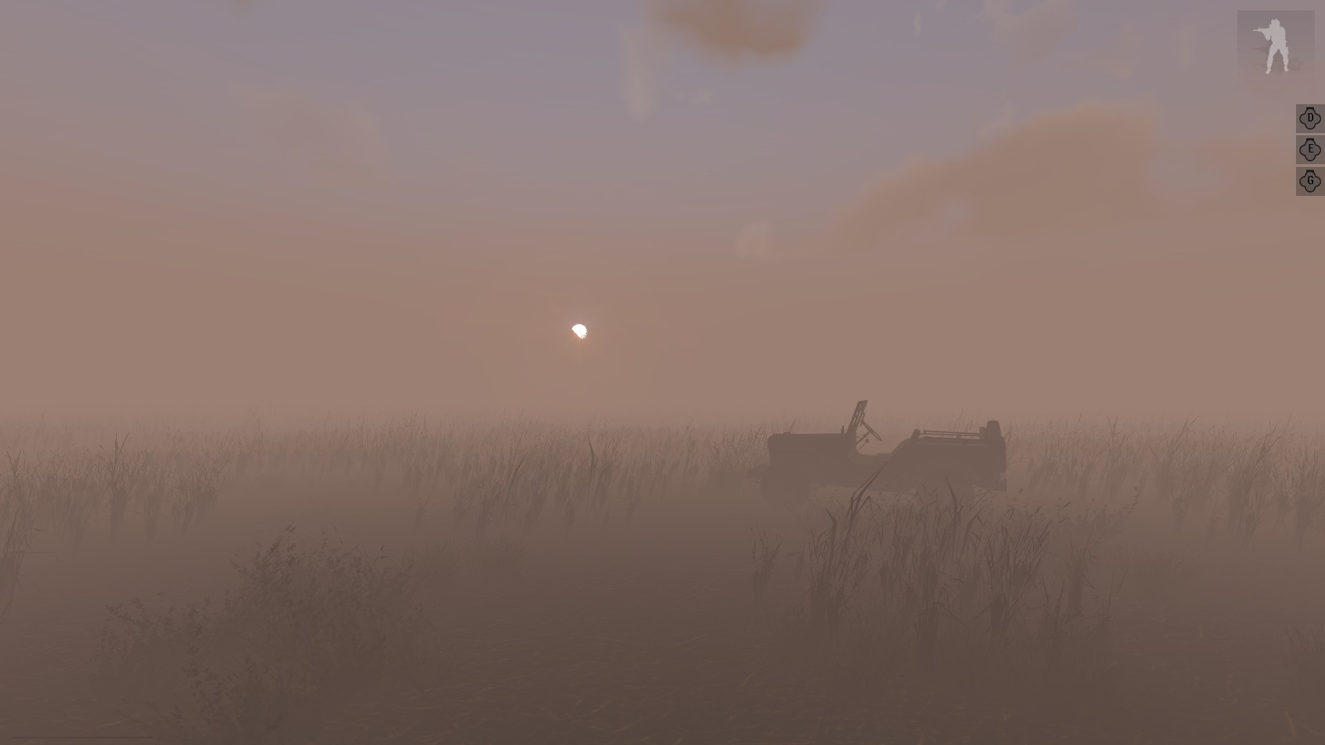 Training du 26 Octobre 2018. Jeep in the mist.