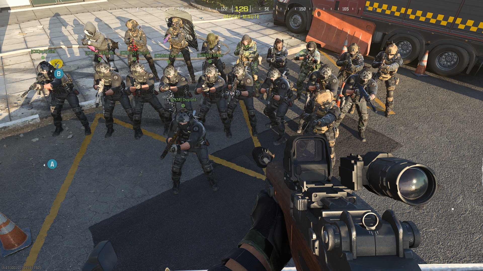 Training du 15 Mars 2024. Troop 9KGun vs Troop QG.