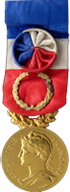 Médaille du travail : Or