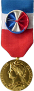 Médaille du travail : Vermeil